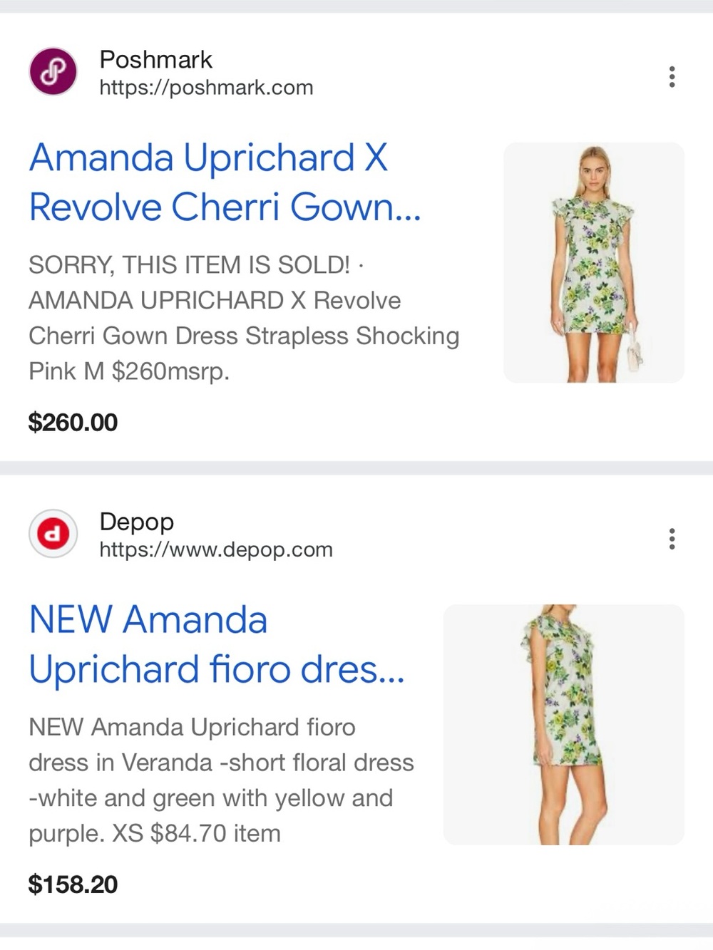 Amanda Uprichard Fiori Veranda Floral Ruffle Cup Sleeves Mini Dress NWT $260 - Picture 7 of 8